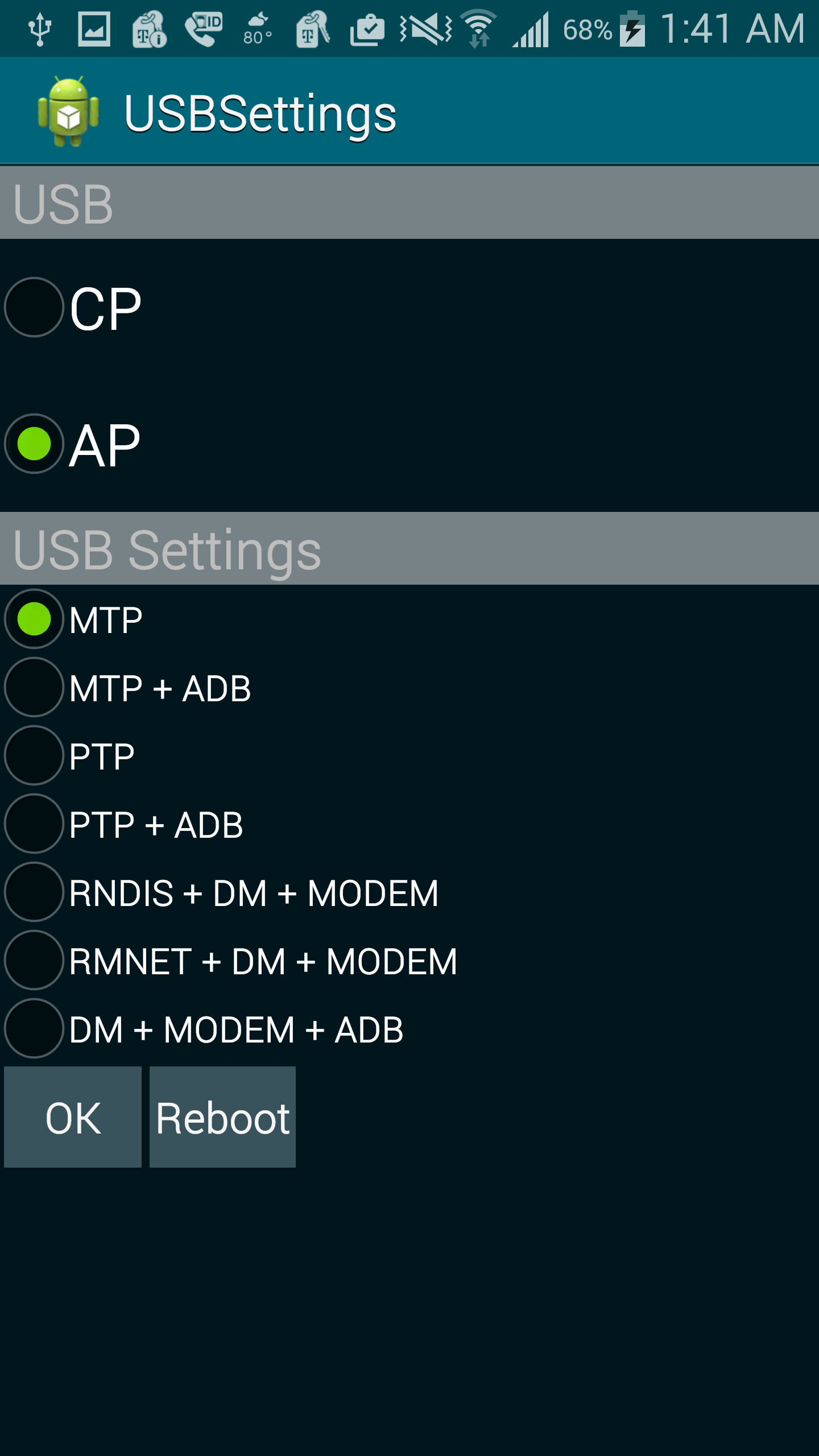 No USB MTP/PTP menu? dial *#0808# to enable USB Storage Connection Mass Storage Mode — Android 4.4.4 (Samsung Tmobile Galaxy Note 4), Ubuntu 14.04, Windows 8 | orange narwhals