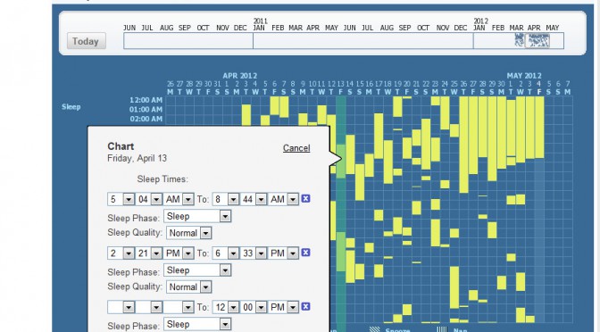 medhelp sleep graph replacement using python